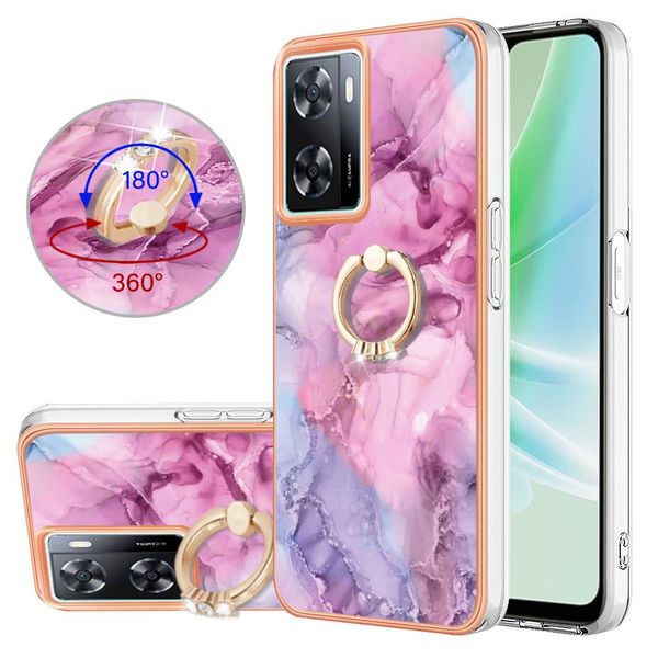 Custodia Per Oneplus Nord N300, Custodia Protettiva In Silicone Tpu A Fantasia Con Supporto Ad Anello Rosa-image