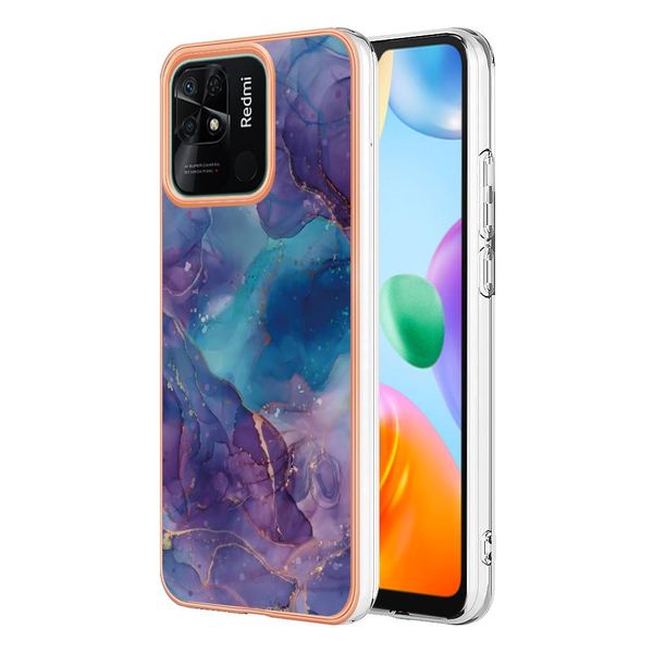 Custodia Per Xiaomi Redmi 10C, Custodia In Silicone Tpu A Fantasia, Paraurti Antiurto Viola-image