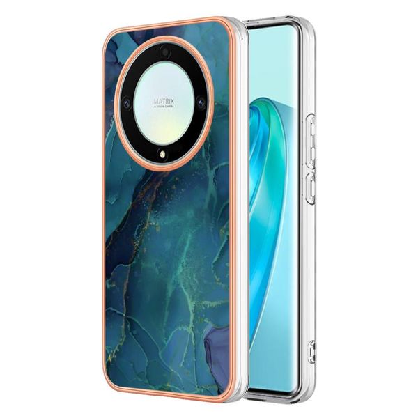 Custodia Per Honor X9A / Magic5 Lite, Custodia In Silicone Tpu A Fantasia, Paraurti Antiurto Verde-image