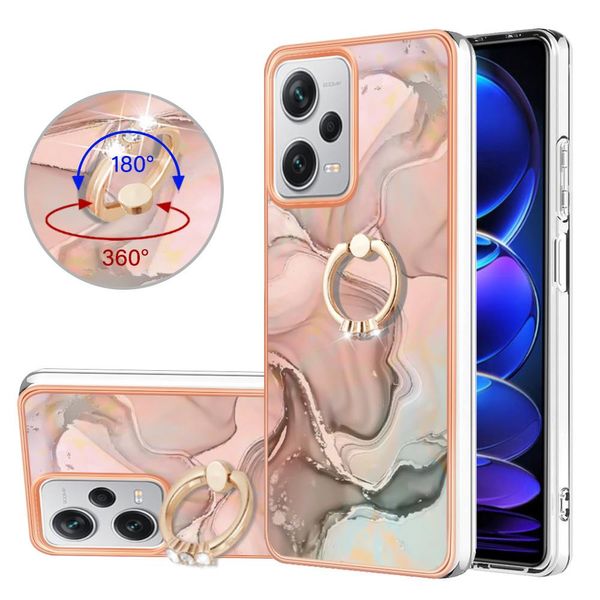 Custodia Per Xiaomi Redmi Note 12 Pro+, Custodia Protettiva In Silicone Tpu Bumper A Fantasia Con Supporto Ad Anello CrèMe-image