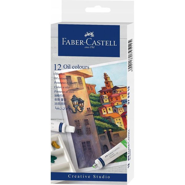 FABER-CASTELL Colori Ad Olio In Tubetto Grande Set Di Colori Ad Olio 12 Colori 9 Ml-image