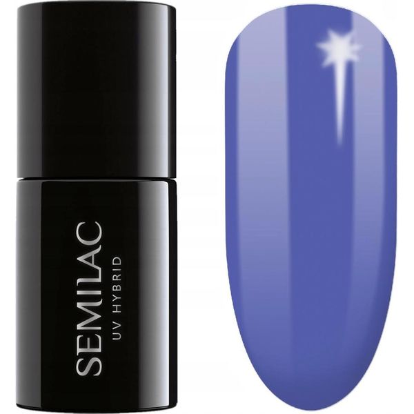 Semilac | Smalto Ibrido - Blu Pastello - N. 602 - 7Ml - Copertura Totale - Dura Fino A 3 Settimane-image