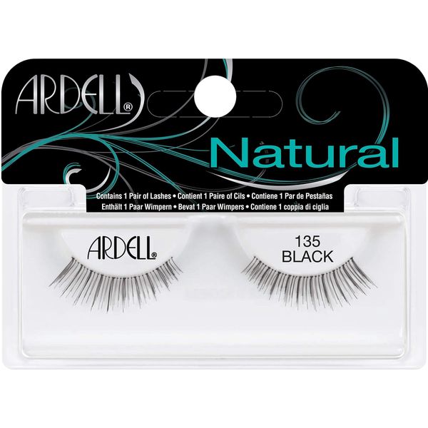 Ardell | Ciglia Artificiali, Ciglia Finte Quotidiane Naturali, Nero #135, Trucco Occhi, 1 Paio-image