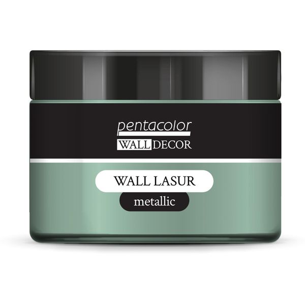 Pentart Smalto Per Pareti, Metallizzato, 150 Ml, Verde-Argento-image