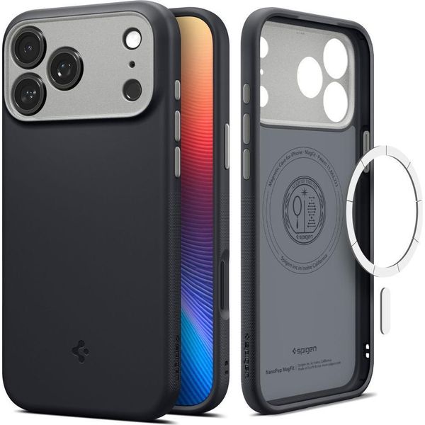 Custodia Spigen Nano Pop Mag Compatibile Con Magsafe Per Iphone 17 Pro Nero Sesamo-image