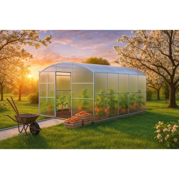 Garden Dream Serra In Policarbonato "Avalon"" 3X4M In Acciaio, Con Policarbonato 4Mm"-image