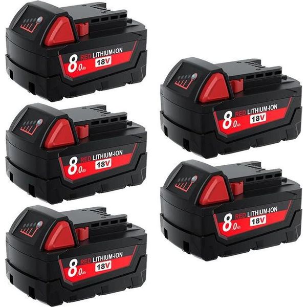Batteria Di Ricambio, Capacità 8000Mah, Tecnologia Agli Ioni Di Litio, 5Pcs 8000Mah-image