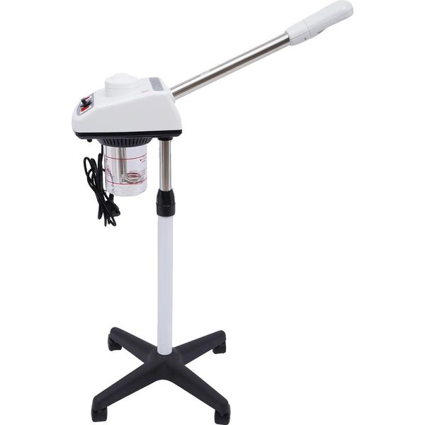 Vaporetto Per Il Viso, Ugello Ruotabile Di 180°, Supporto Regolabile, Bianco-image