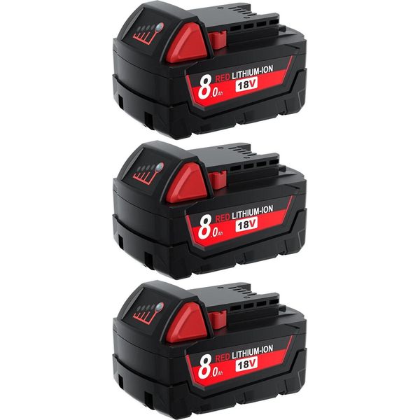Batteria Di Ricambio, Capacità 8000Mah, Tecnologia Agli Ioni Di Litio, 3Pcs 8000Mah-image