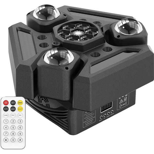 Luce A Testa Mobile, Effetti Rgbw, Controllo Dmx, Nero, Spina Ue-image