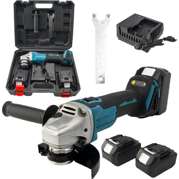 Smerigliatrice Angolare, Motore Brushless, Alta Velocità, 2 Batterie-image