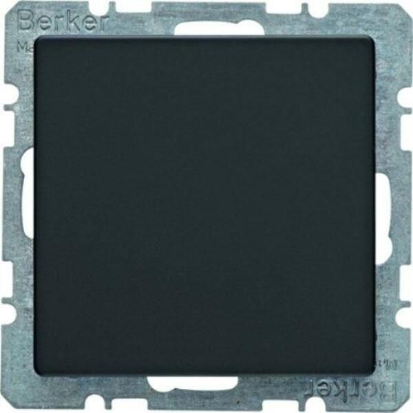 Berker 6710096086 Coperchio Cieco Con Piastra Centrale Antracite Con Berker Q.1/Q.3-image
