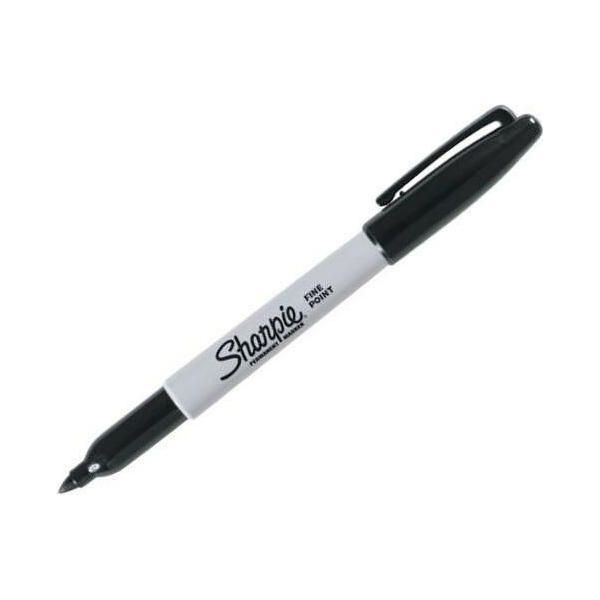 Sharpie 1985857 Sharpie Permanent Marker Fein Rundspitze F 0,9Mm Schwarz 1Er Blister-image