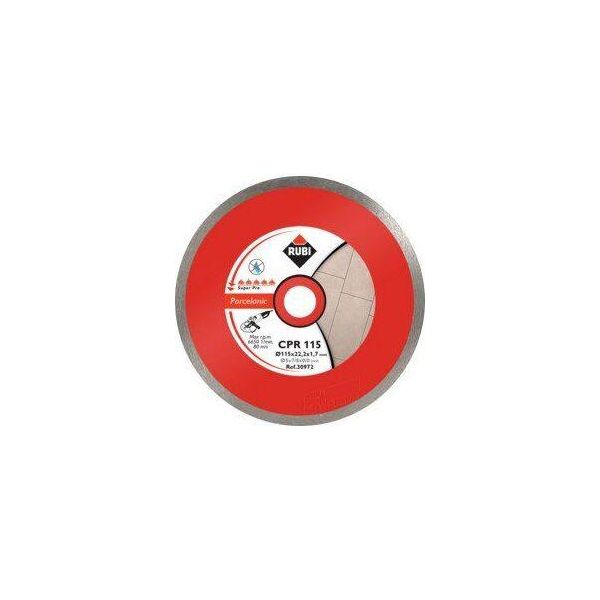 Rubi Cpr 115 Superpro - Disco Diamantato Per Piastrelle Continue In Gres Porcellanato (115 Gresmm)-image