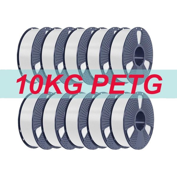 Filamento Per Stampa 3D, Elevata Tenacità, Eccellente Adesione Dello Strato, -Petg-Bianco-10Kg-image