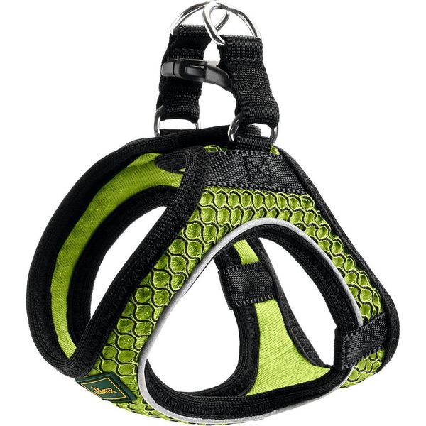 Pettorina Per Cani Hunter Hilo-Comfort Verde Neon Taglia Xxs (26-30 Cm)-image