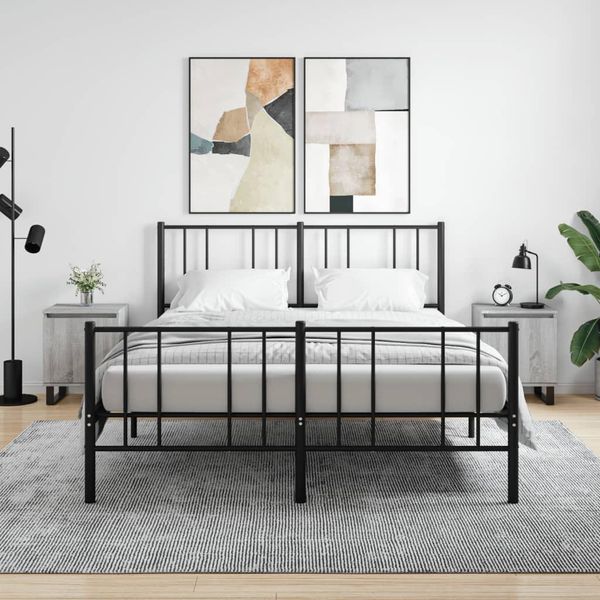 Comodini 2 Pz. Grigio Sonoma 40X30X50 Cm Materiale A Base Di Legno-image