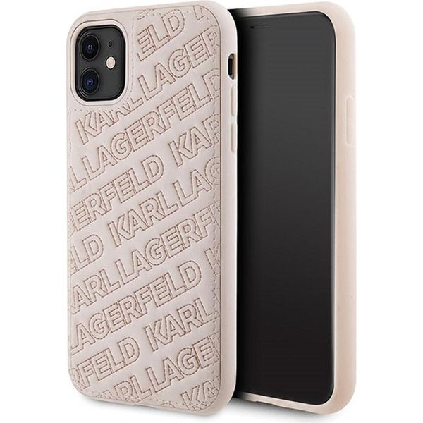 Karl Lagerfeld Klhcn61Pqkpmp Custodia Rigida Per Iphone 11 / Xr 6.1 RóżOwy/Rosa Trapuntata Modello K-image