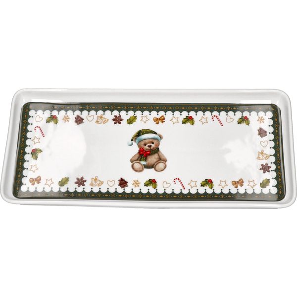 Piatti Da Torta Mambocat Friend 35X15,5 Cm In Porcellana Natalizia-image