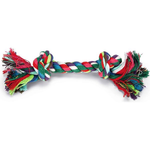 Corda Da Gioco Beeztees - Giocattolo Per Cani - 2 Nodi - Colorato - Circa 50 G - 20X4X4-image