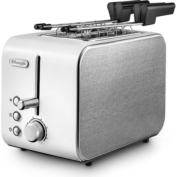 Delonghi Ctx 2203.W Tostapane 2 Fette Argento Bianco 550 W-image