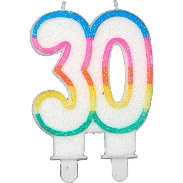 Candela Di Compleanno Numero 30 - Taglia Unica-image