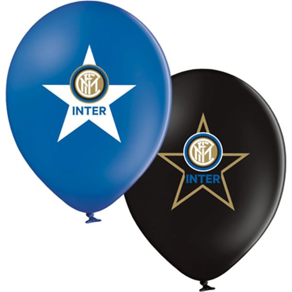 Palloncini In Lattice Inter Milan 12 Pezzi Colorati 30 Cm - Taglia Unica-image