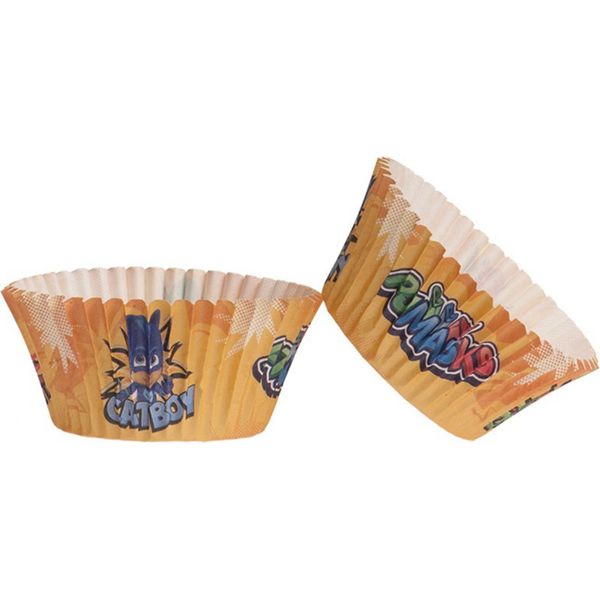 Decorazione Per Muffin Pj Masks 25 Pezzi Colorati 5X3 Cm - Taglia Unica-image