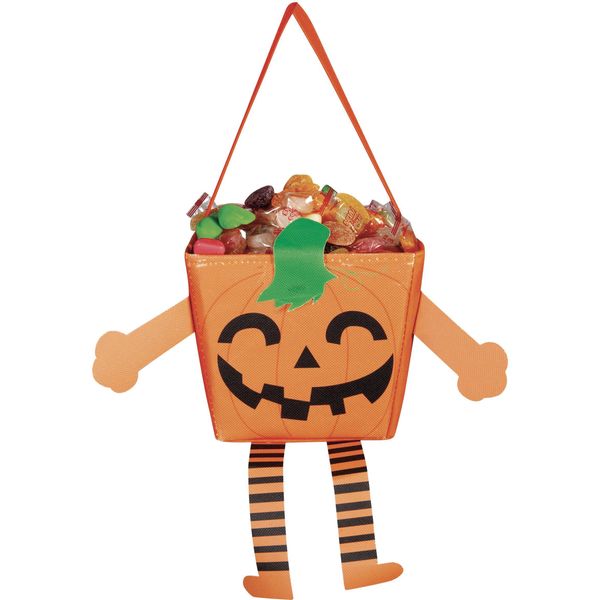 Borsa Zucca Per Bambini Happy-Halloween Arancio-Verde-Nero 17-image