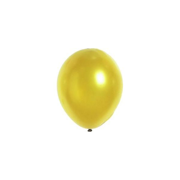 Palloncini Metallizzati Decorazione Festa 12 Pezzi Oro 28Cm - Taglia Unica-image