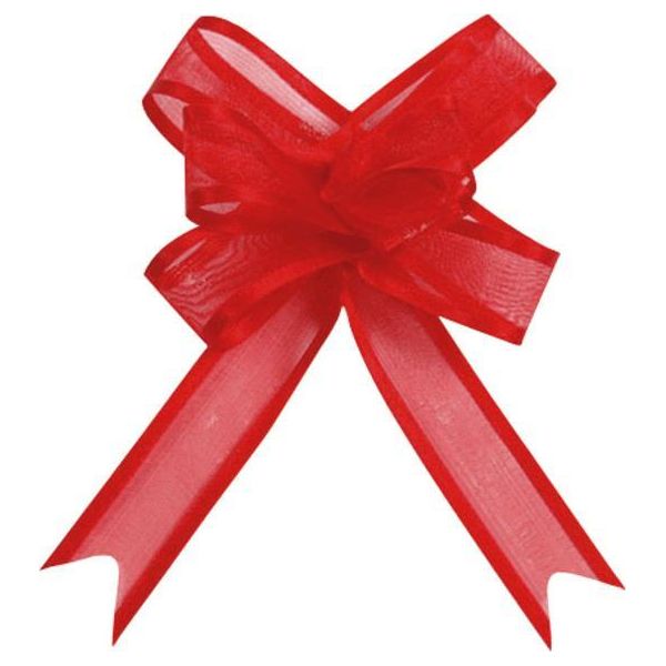 Decorazione Da Tavola Festosa Mini Fiocchi 5 Pezzi Rossi - Taglia Unica-image