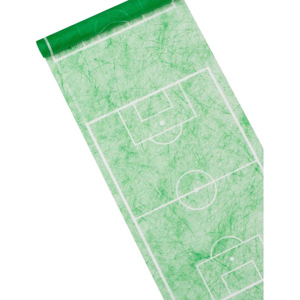 Runner Da Tavolo Per Campi Da Calcio Verde-Bianco 5M - Taglia Unica-image