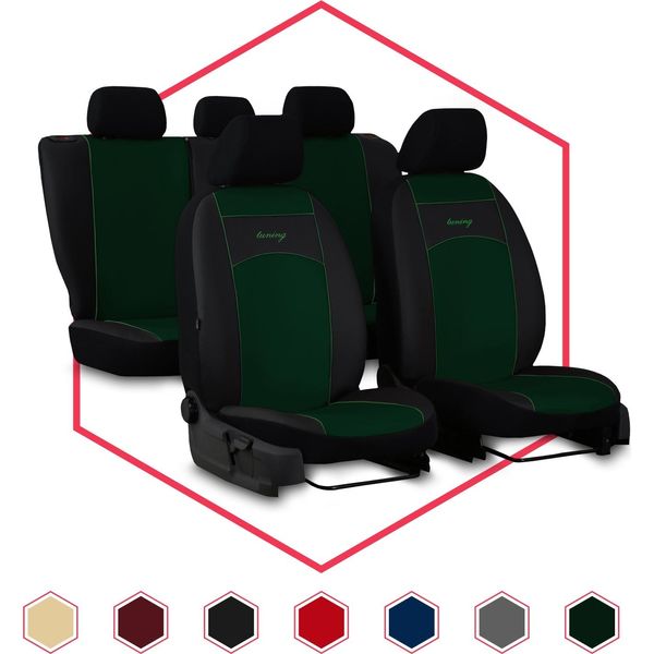 Coprisedili Auto Coprisedili Universali Per Hyundai I20 I Set Coprisedili Auto Verdi-image