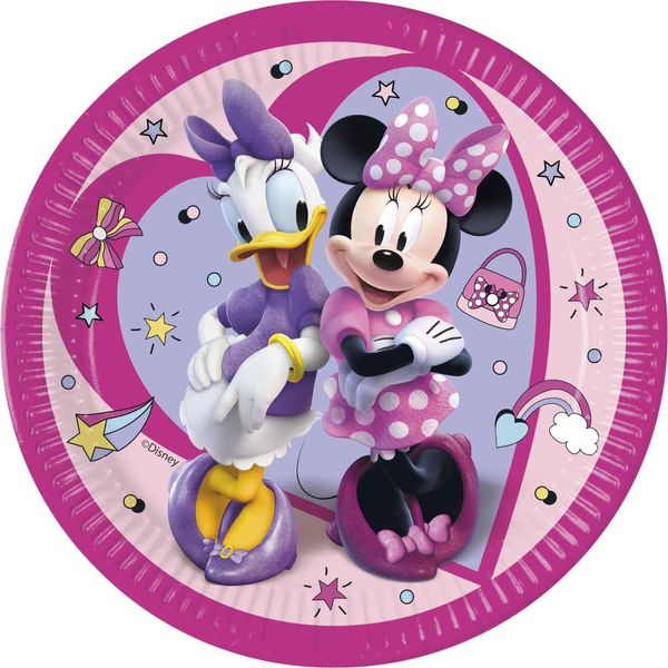 Procos Folat 93830P Piatto Di Carta Monousominnie Mouse 23Cm-8 Pezzi, Multicolore, Grande-image