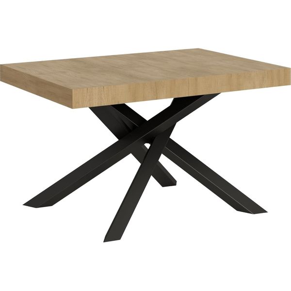 Itamoby - Tavolo Allungabile 130/234X90 Cm Volantis Quercia Natura Gambe Antracite-image