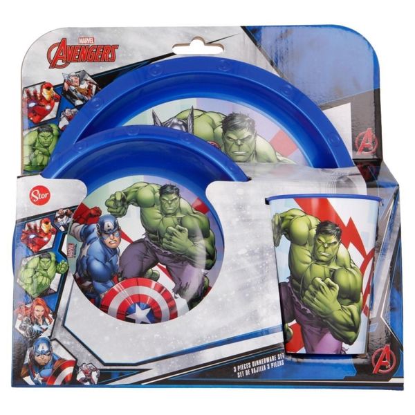 Set Marvel Avengers Piatto Tazza Tazza Tazza Tazza Tazza Stoviglie Per Bambini-image