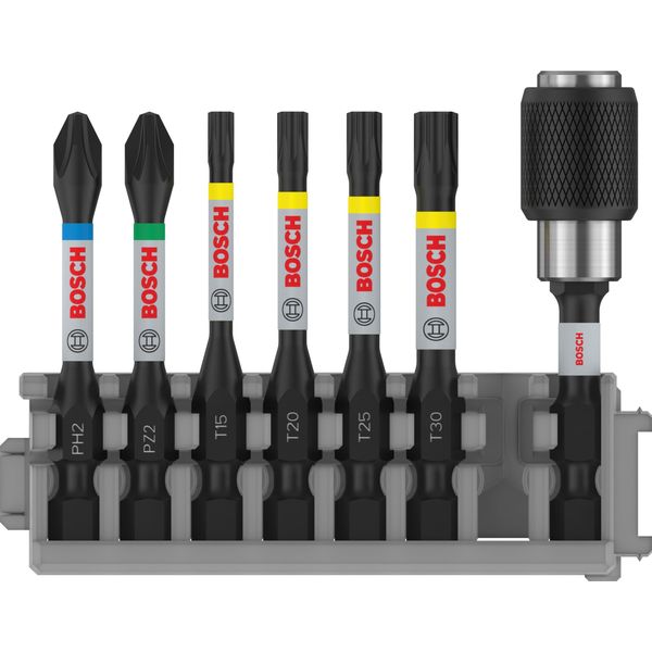 Set Di Punte Per Avvitatori Impact Control, PH2,PZ2,T15,T20,T25,T30, 50 Mm 2608522327-image
