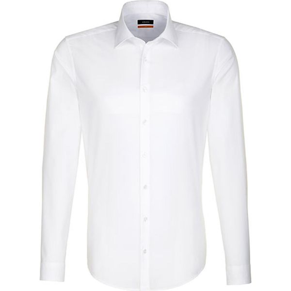 Seidensticker Business Camicia Da Uomo Manica Lunga Kent Slim-Fit Bianco 42-image