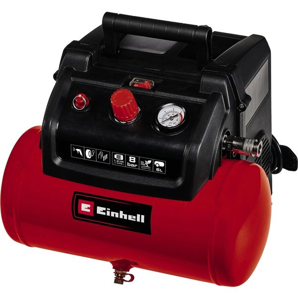 Einhell TC-AC 190/6/8 Of Set Compressore D'aria 1200 W 190 L/Min-image