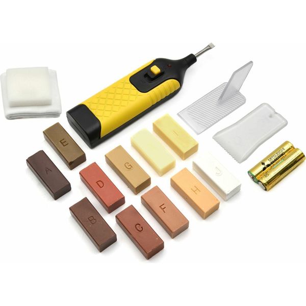 Geko Kit Per La Riparazione Di Superfici In Legno, Legno, Laminato, Parquet, Sughero 17 Pezzi G30145-image