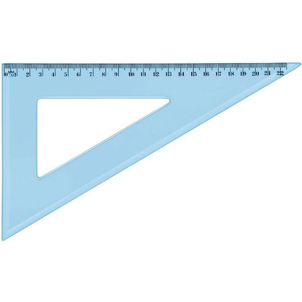 Wonday FTS750162 Wonday Zeichendreieck 60 Grad, 210 Mm, Aus Kunststoff, Blau-image