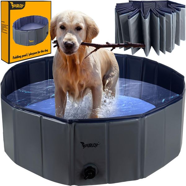 Piscina Per Cani 100X30Cm Piscina Per Cani In Pvc Pieghevole 20929-image