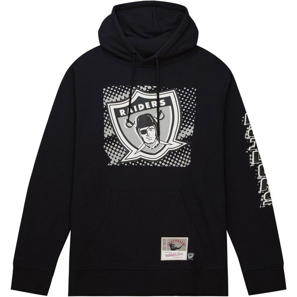 Felpa Con Cappuccio In Pile Mitchell & Ness - Big Face Oakland Raiders - Xl-image