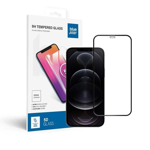 Vetro Temperato / Protettivo Apple Iphone 12 Pro Max 6,7" Nero - 5D Full Cover"-image