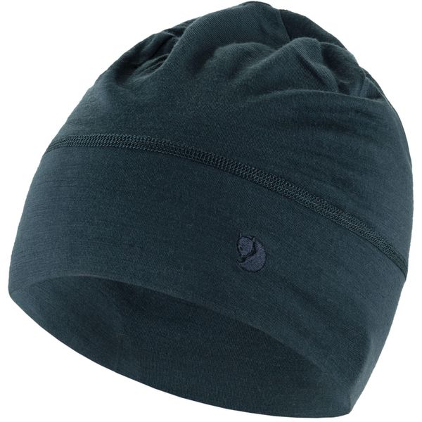 FjÄLlrÄVen Abisko Lite Wool Beanie 555 Dark Navy 555 Dark Navy Taglia Unica-image