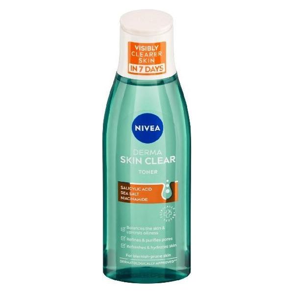 Nivea Derma Skin Clear Tonico Viso Con Acido Salicilico E Niacinamide 200Ml-image