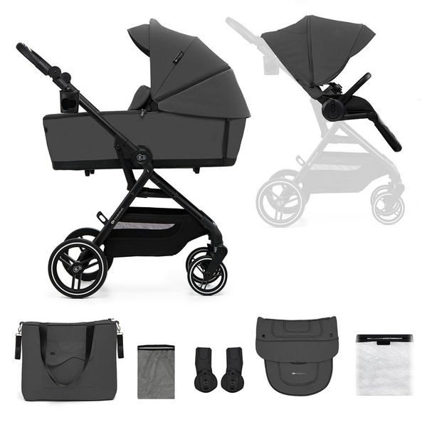 Kinderkraft Select Passeggino Combinato Yoxi 2In1 Grigio Chiaro Di Luna-image