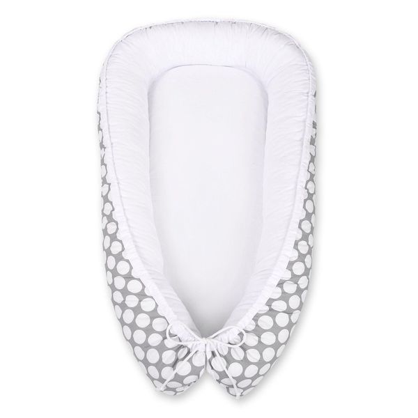 Culla Premium Double-Face BOBONO- Cerchi Grigio/Bianco-image