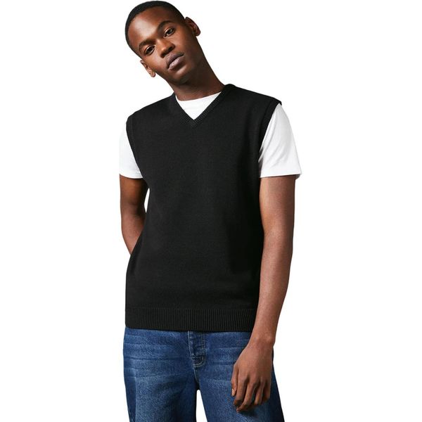 Maine - Gilet "Premium"" In Jersey Da Uomo DH1864 (L) (Nero)"-image
