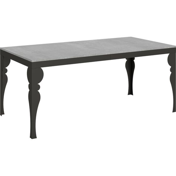 Itamoby - Tavolo Allungabile 180/440X90 Cm Paxon Evolution Cemento Telaio E Gambe Antracite-image